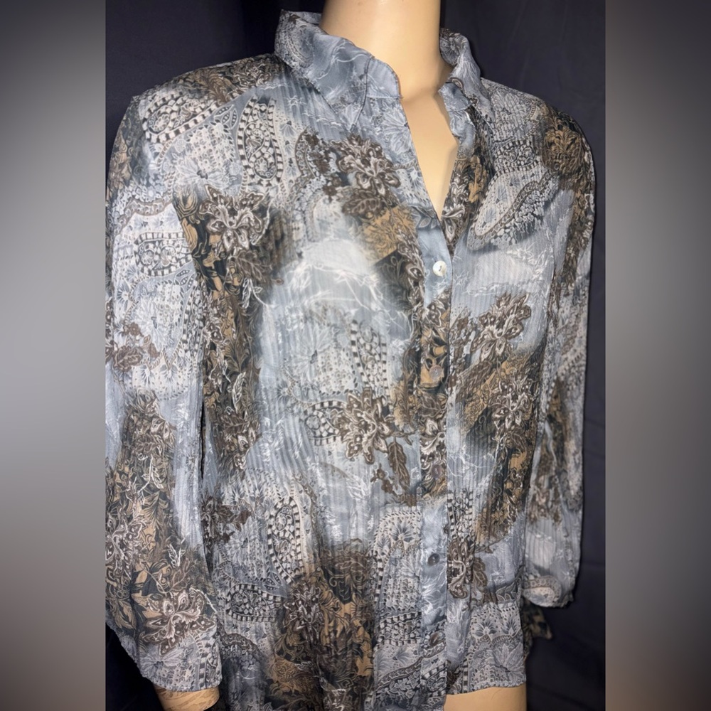 Cato Multicolor Abstract Blouse - image 3